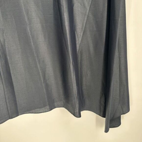 NWT DKNY Women Sleeveless Crew Neck Handkerchief Hem Shift MIDI Dress Blue Small - Picture 5 of 11